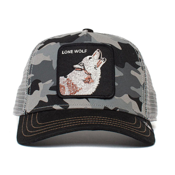 Gorra Goorin Bros Lobo 1010057blk Gris Camuflaje Original